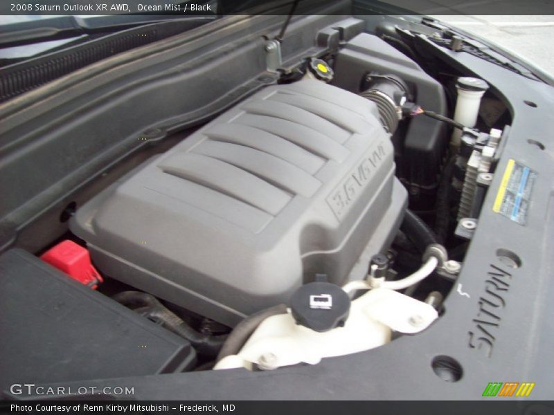 Ocean Mist / Black 2008 Saturn Outlook XR AWD