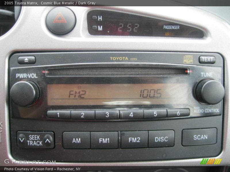 Cosmic Blue Metallic / Dark Gray 2005 Toyota Matrix