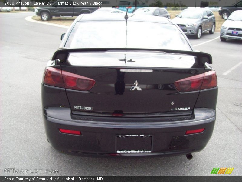 Tarmac Black Pearl / Black 2008 Mitsubishi Lancer DE