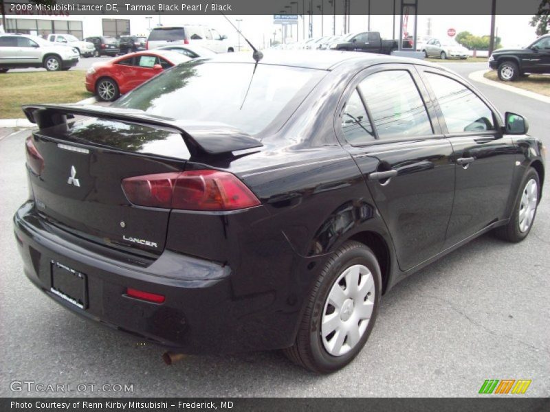 Tarmac Black Pearl / Black 2008 Mitsubishi Lancer DE