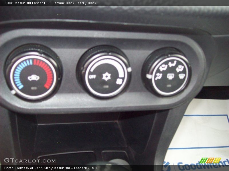 Tarmac Black Pearl / Black 2008 Mitsubishi Lancer DE