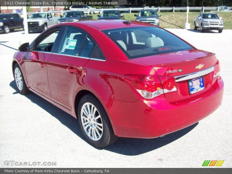 Crystal Red Metallic / Medium Titanium 2012 Chevrolet Cruze Eco
