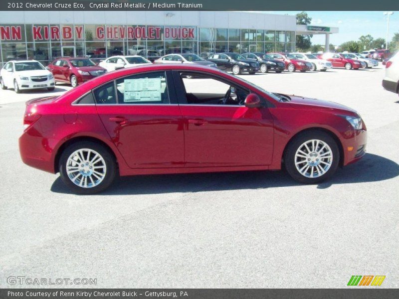Crystal Red Metallic / Medium Titanium 2012 Chevrolet Cruze Eco