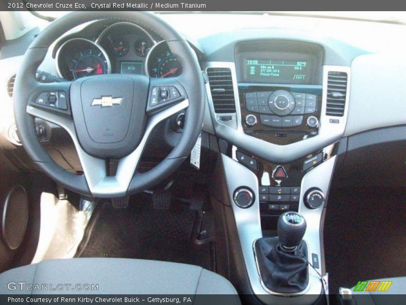 Crystal Red Metallic / Medium Titanium 2012 Chevrolet Cruze Eco