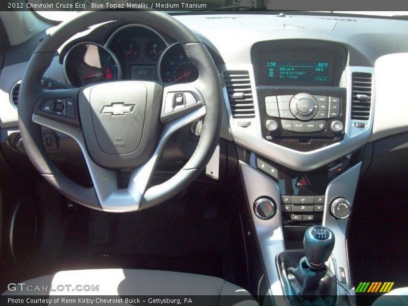 Dashboard of 2012 Cruze Eco