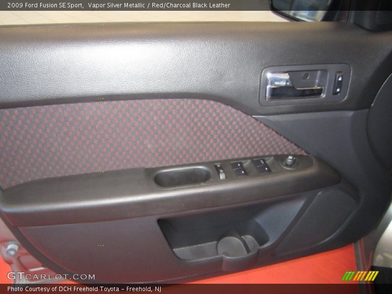 Vapor Silver Metallic / Red/Charcoal Black Leather 2009 Ford Fusion SE Sport