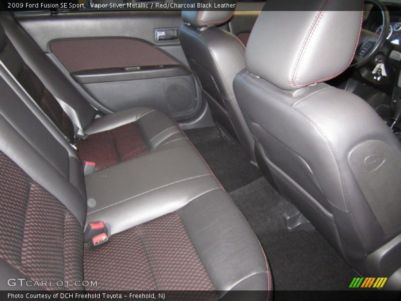 Vapor Silver Metallic / Red/Charcoal Black Leather 2009 Ford Fusion SE Sport
