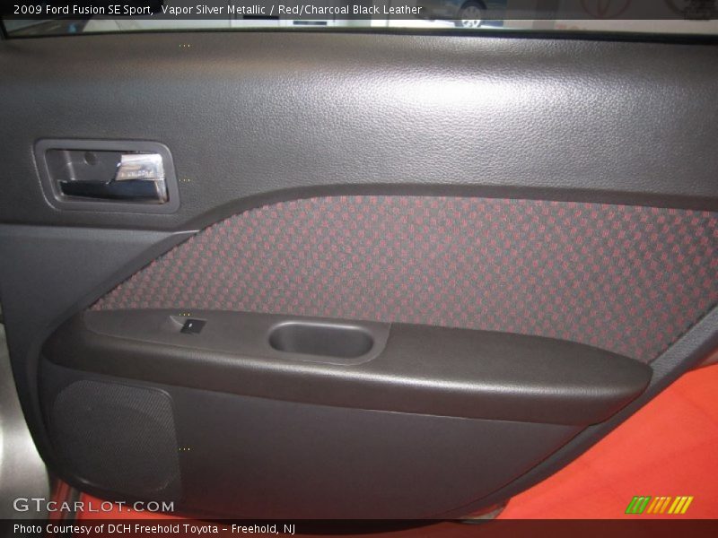 Vapor Silver Metallic / Red/Charcoal Black Leather 2009 Ford Fusion SE Sport