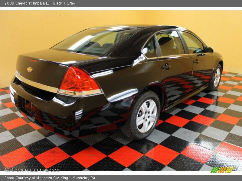 Black / Gray 2009 Chevrolet Impala LS