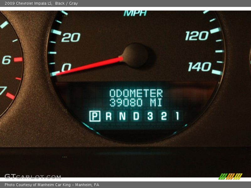 Black / Gray 2009 Chevrolet Impala LS