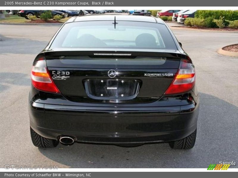 Black / Black 2005 Mercedes-Benz C 230 Kompressor Coupe