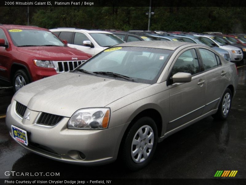 Platinum Pearl / Beige 2006 Mitsubishi Galant ES