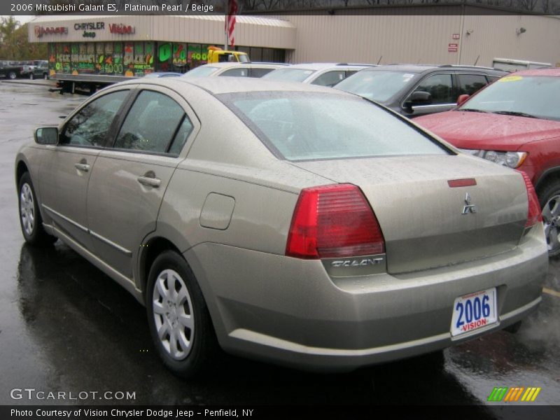 Platinum Pearl / Beige 2006 Mitsubishi Galant ES