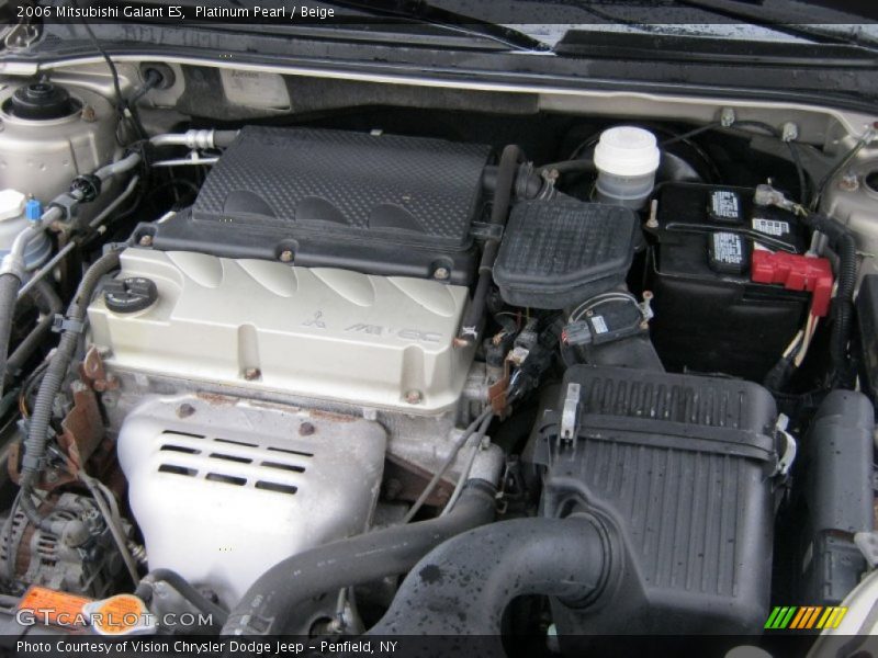 Platinum Pearl / Beige 2006 Mitsubishi Galant ES