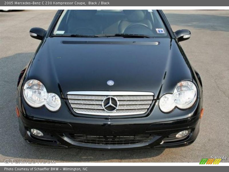Black / Black 2005 Mercedes-Benz C 230 Kompressor Coupe