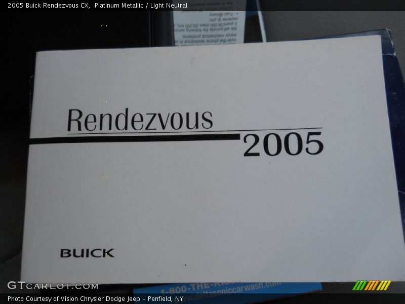 Platinum Metallic / Light Neutral 2005 Buick Rendezvous CX