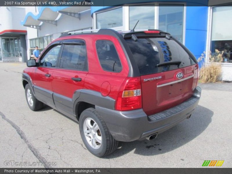 Volcanic Red / Black 2007 Kia Sportage LX V6 4WD