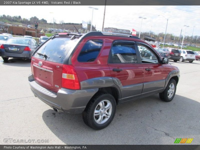 Volcanic Red / Black 2007 Kia Sportage LX V6 4WD