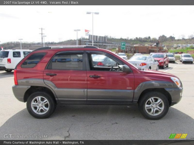 Volcanic Red / Black 2007 Kia Sportage LX V6 4WD