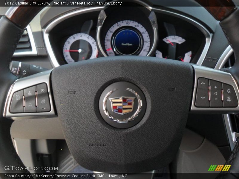 Radiant Silver Metallic / Titanium/Ebony 2012 Cadillac SRX Luxury