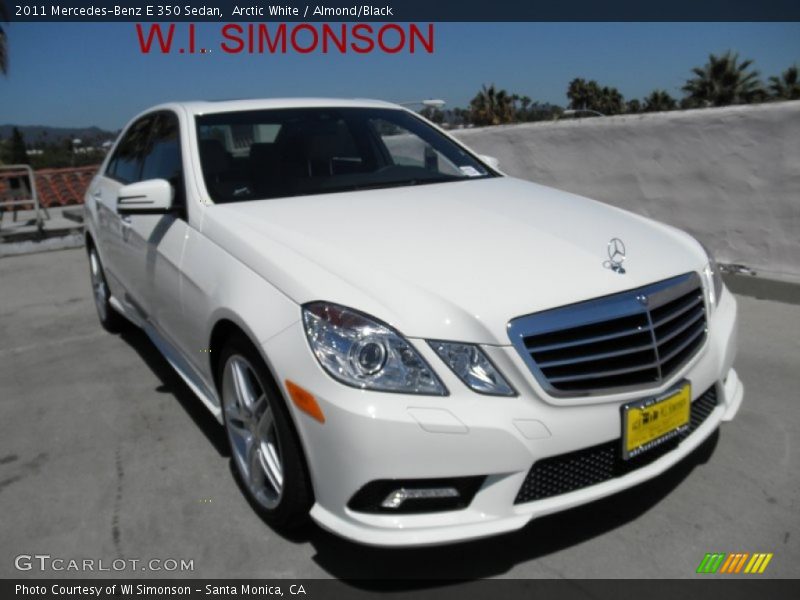 Arctic White / Almond/Black 2011 Mercedes-Benz E 350 Sedan