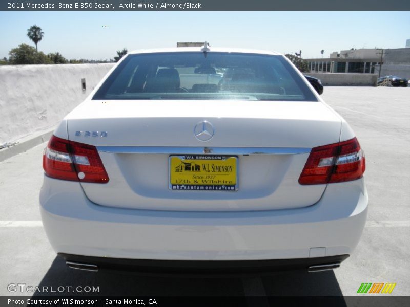 Arctic White / Almond/Black 2011 Mercedes-Benz E 350 Sedan
