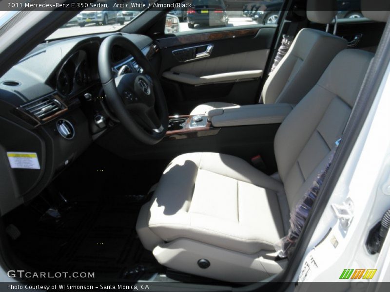 Arctic White / Almond/Black 2011 Mercedes-Benz E 350 Sedan