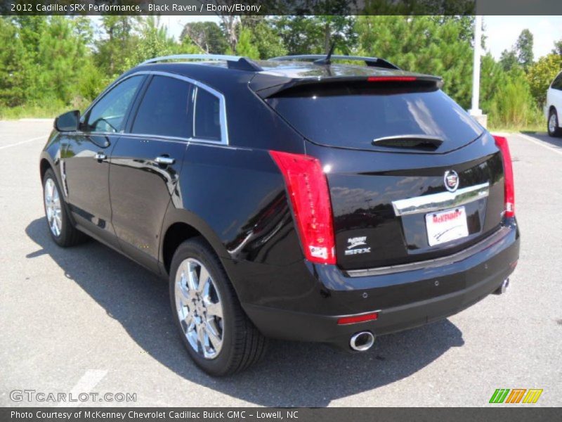 Black Raven / Ebony/Ebony 2012 Cadillac SRX Performance