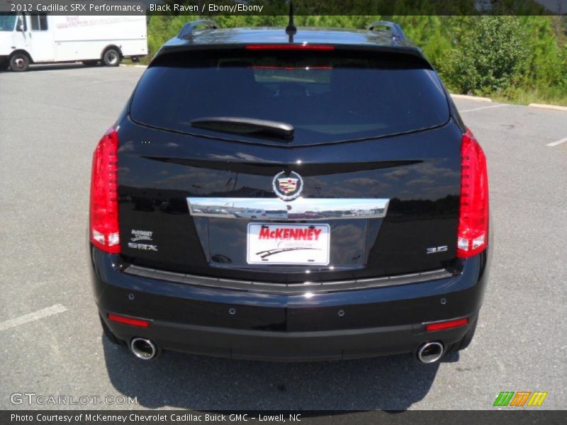 Black Raven / Ebony/Ebony 2012 Cadillac SRX Performance