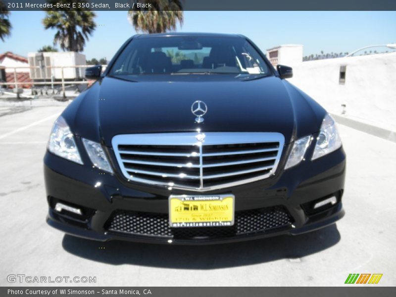 Black / Black 2011 Mercedes-Benz E 350 Sedan