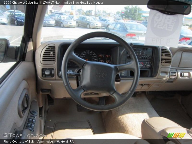 Indigo Blue Metallic / Neutral 1999 Chevrolet Suburban K1500 LT 4x4
