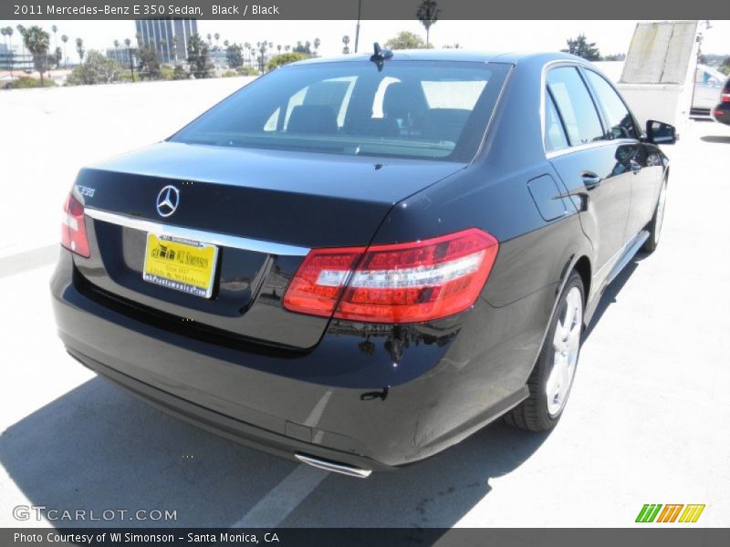 Black / Black 2011 Mercedes-Benz E 350 Sedan