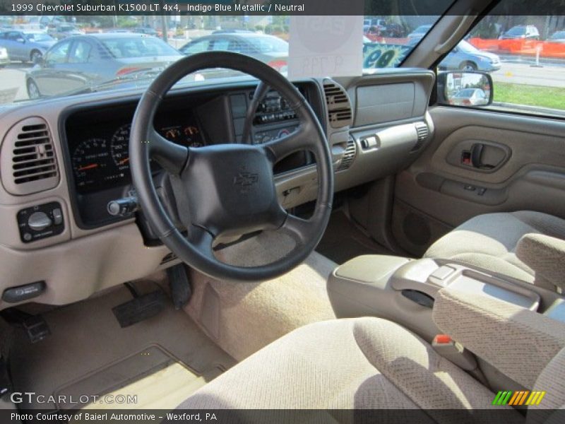 Indigo Blue Metallic / Neutral 1999 Chevrolet Suburban K1500 LT 4x4