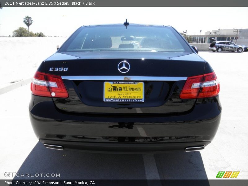 Black / Black 2011 Mercedes-Benz E 350 Sedan