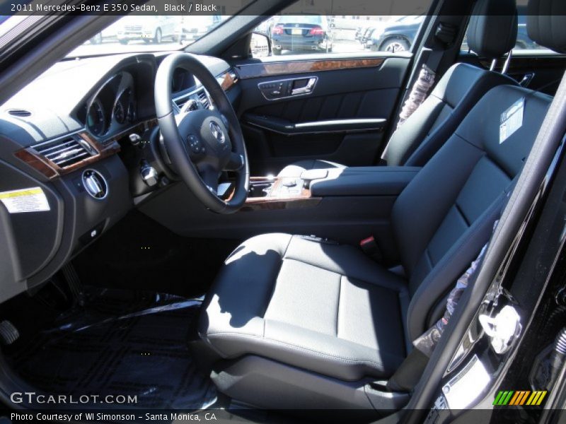 Black / Black 2011 Mercedes-Benz E 350 Sedan