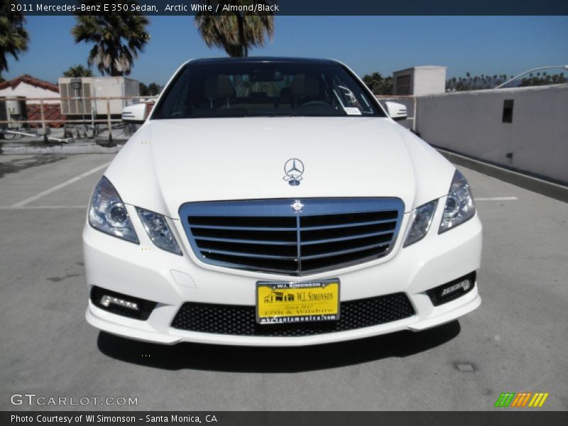Arctic White / Almond/Black 2011 Mercedes-Benz E 350 Sedan