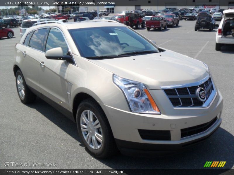 Gold Mist Metallic / Shale/Brownstone 2012 Cadillac SRX Luxury