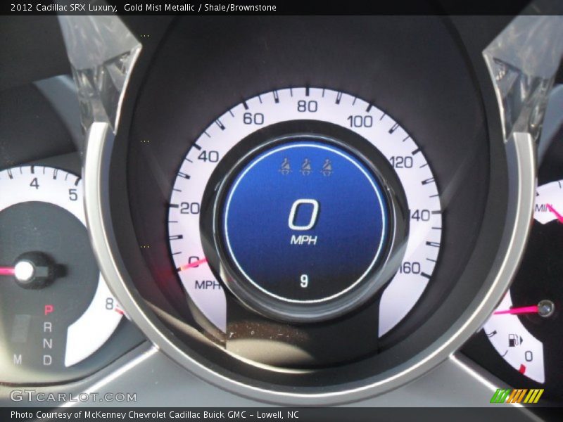 Gold Mist Metallic / Shale/Brownstone 2012 Cadillac SRX Luxury
