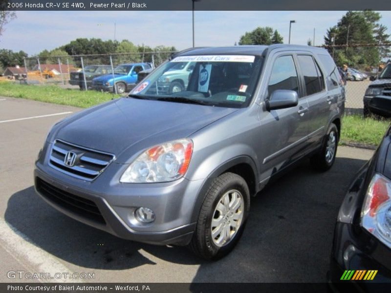 Pewter Pearl / Black 2006 Honda CR-V SE 4WD