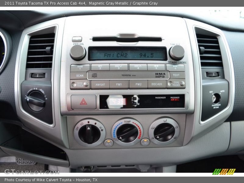 Controls of 2011 Tacoma TX Pro Access Cab 4x4