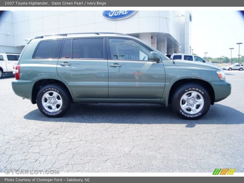 Oasis Green Pearl / Ivory Beige 2007 Toyota Highlander