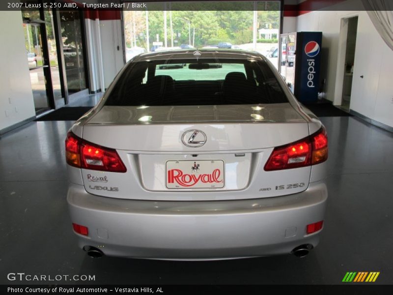 Tungsten Pearl / Black 2007 Lexus IS 250 AWD