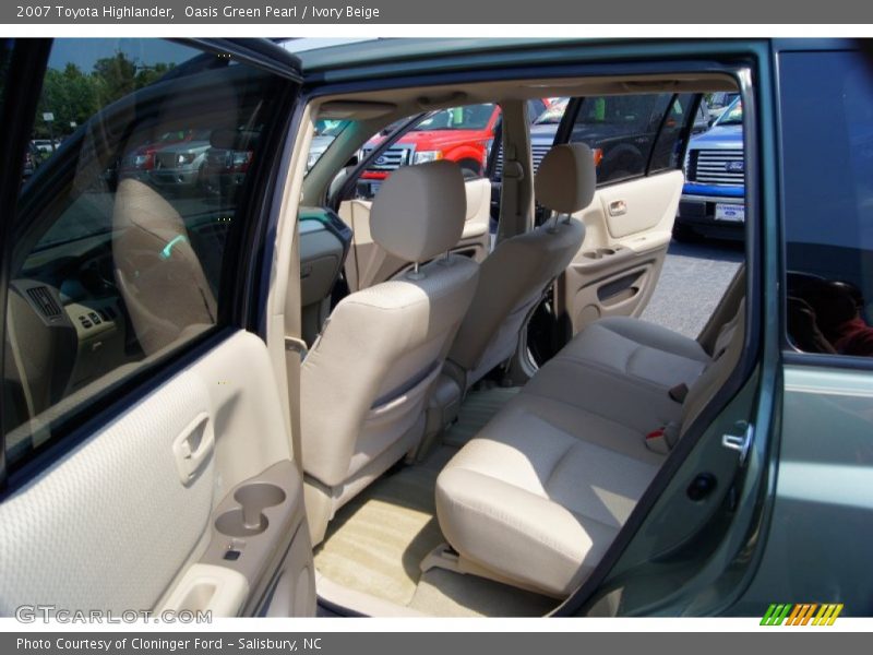 Oasis Green Pearl / Ivory Beige 2007 Toyota Highlander