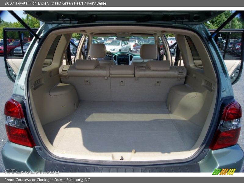 Oasis Green Pearl / Ivory Beige 2007 Toyota Highlander
