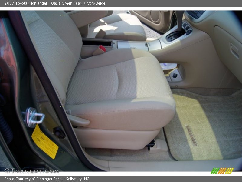 Oasis Green Pearl / Ivory Beige 2007 Toyota Highlander