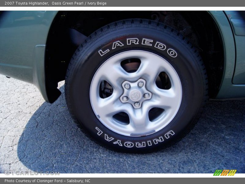 Oasis Green Pearl / Ivory Beige 2007 Toyota Highlander