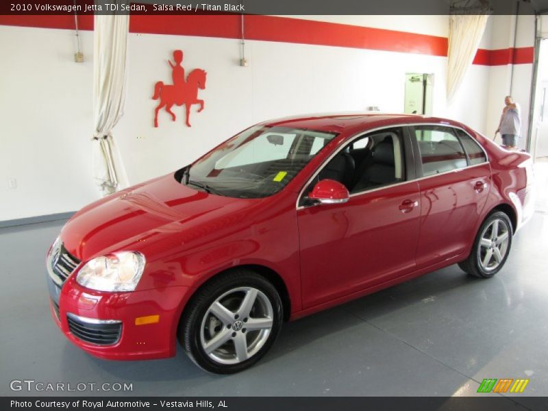 Salsa Red / Titan Black 2010 Volkswagen Jetta TDI Sedan