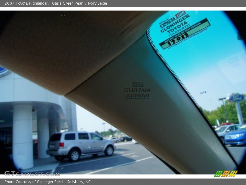 Oasis Green Pearl / Ivory Beige 2007 Toyota Highlander