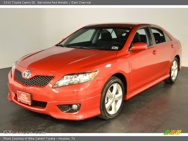 Barcelona Red Metallic / Dark Charcoal 2010 Toyota Camry SE
