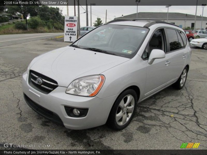 Fine Silver / Gray 2008 Kia Rondo EX V6